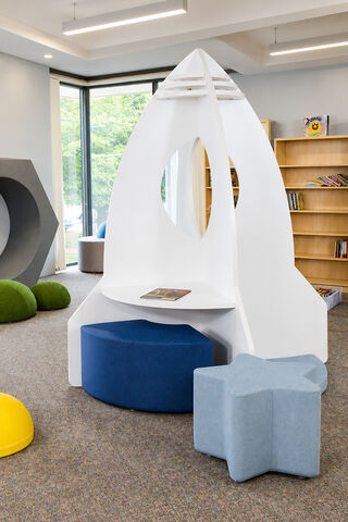 Modern Rocket Reading Nook Library