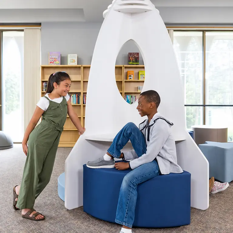 Modern Rocket Reading Nook with Friends