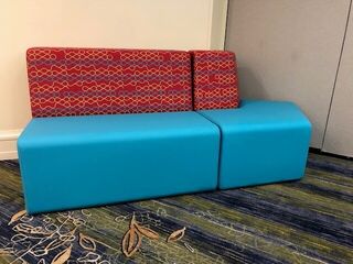 Armless Loveseat and Wedge Out