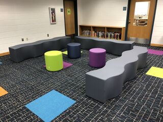 Wave Bench Round Ottomans