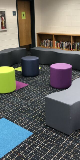 Wave Bench Round Ottomans