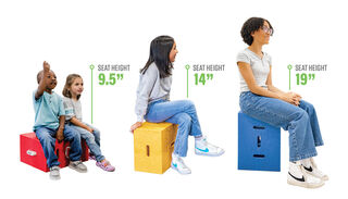 Three Seat Heights in One Block