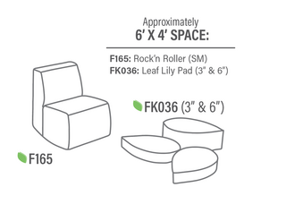 Calming Corner Wellness Mindfulness Line Drawing