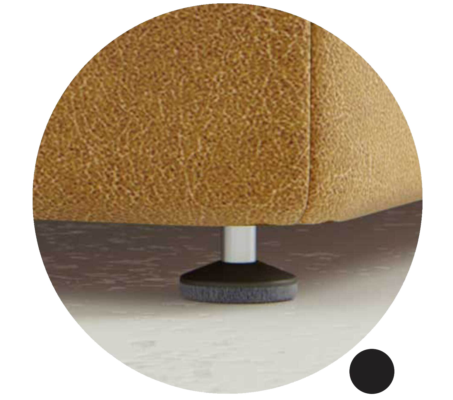 Circle Foot Option Felt Glides 1 Inch