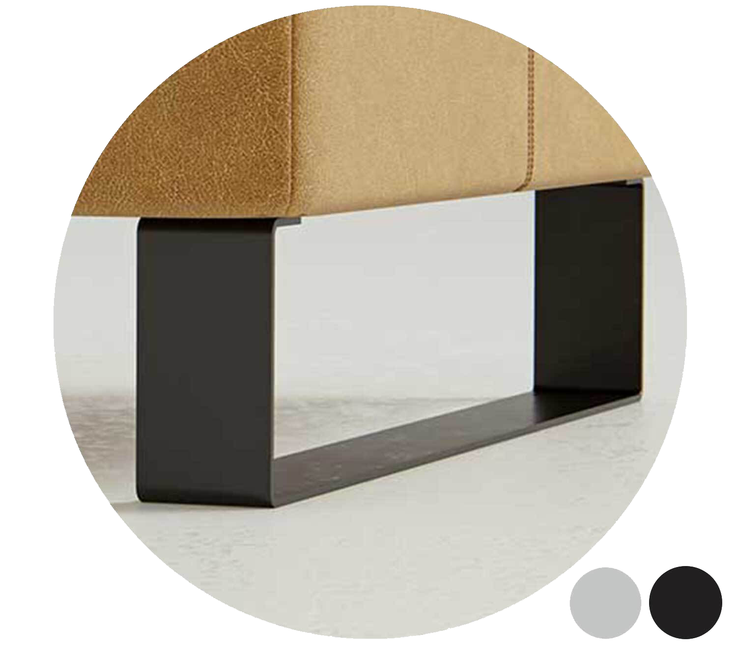 Circle Foot Options Black Sled Legs