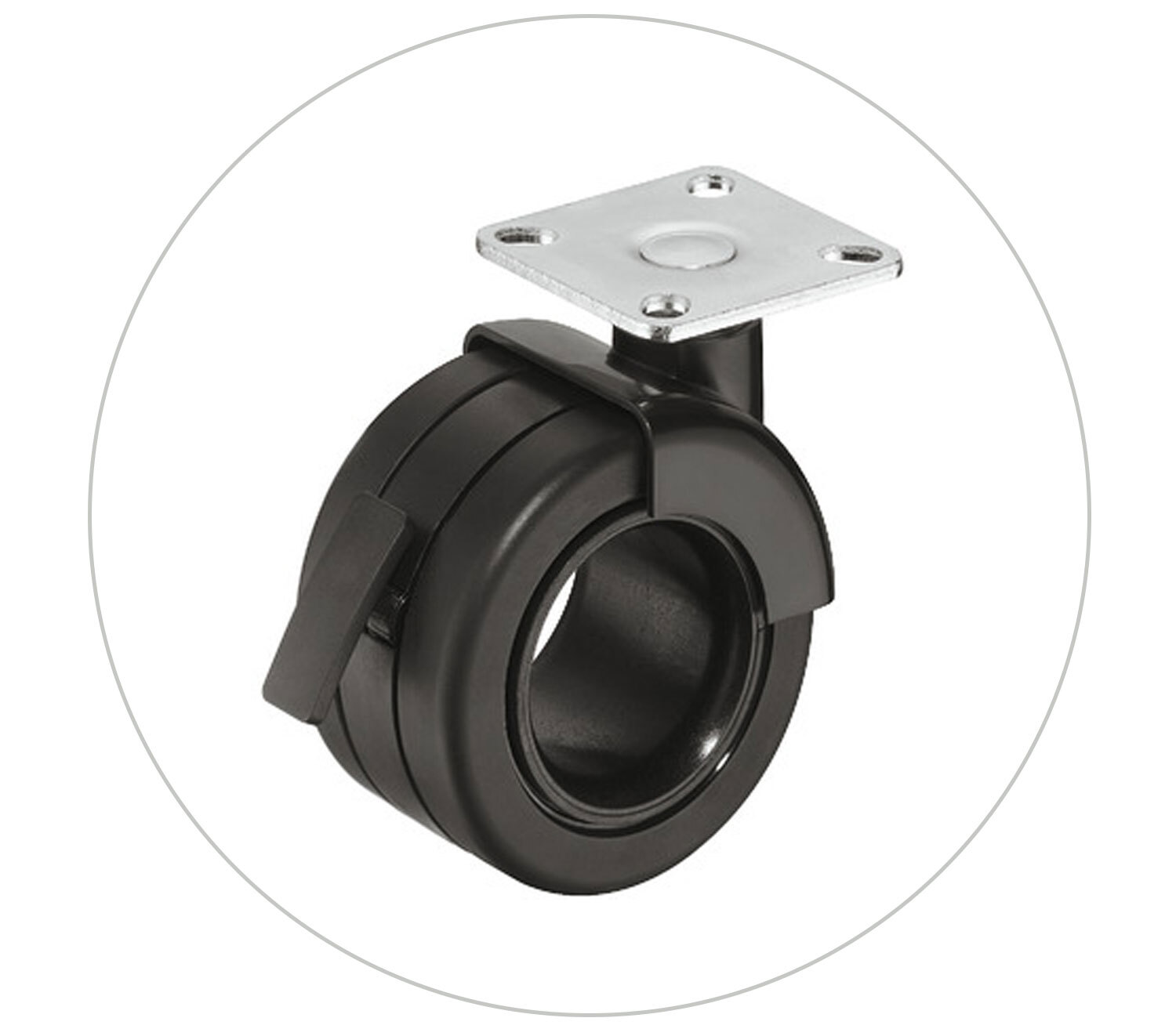 Storage foot option caster