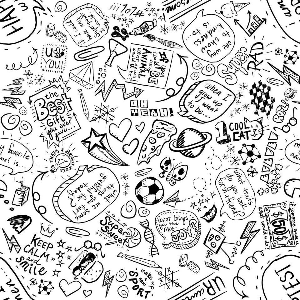 27x27 Convo Doodle Pattern