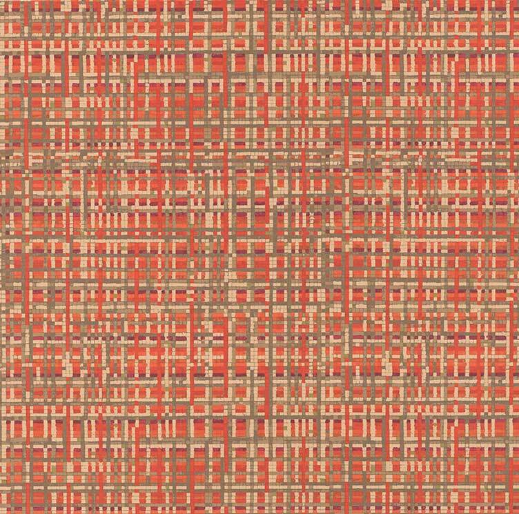 Watercolor Grid Blood Orange